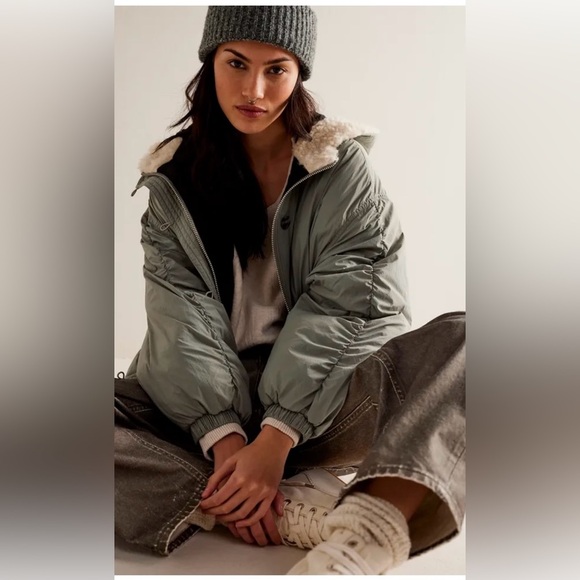 Free People Lillian Bomber Jacket Size Small NWT - Picture 1 of 16